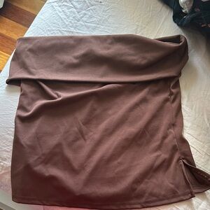 Elegant Brown Women's tube top